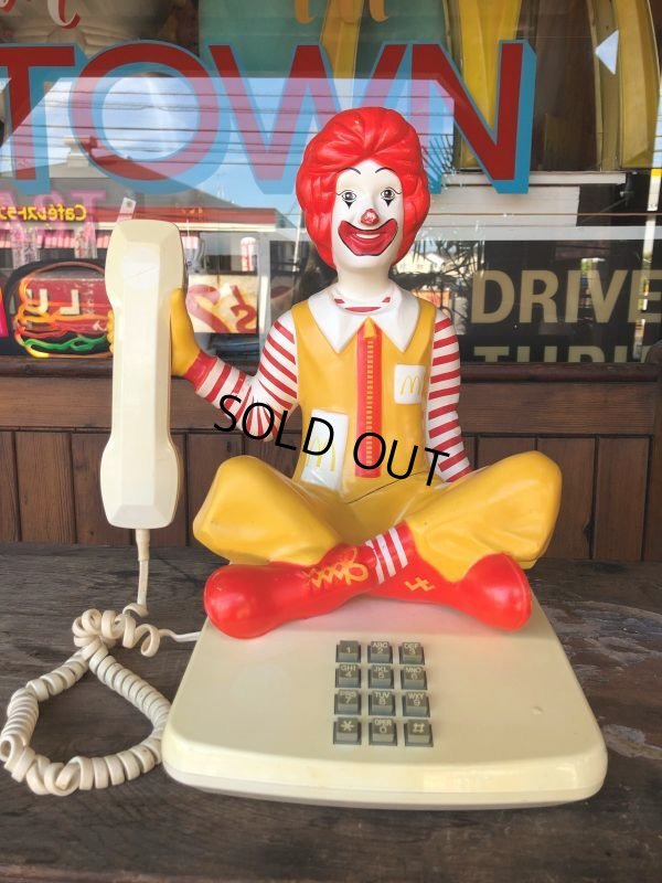 画像1: 80s Vintage Telephone Ronald McDonald Canada Ver (B430)