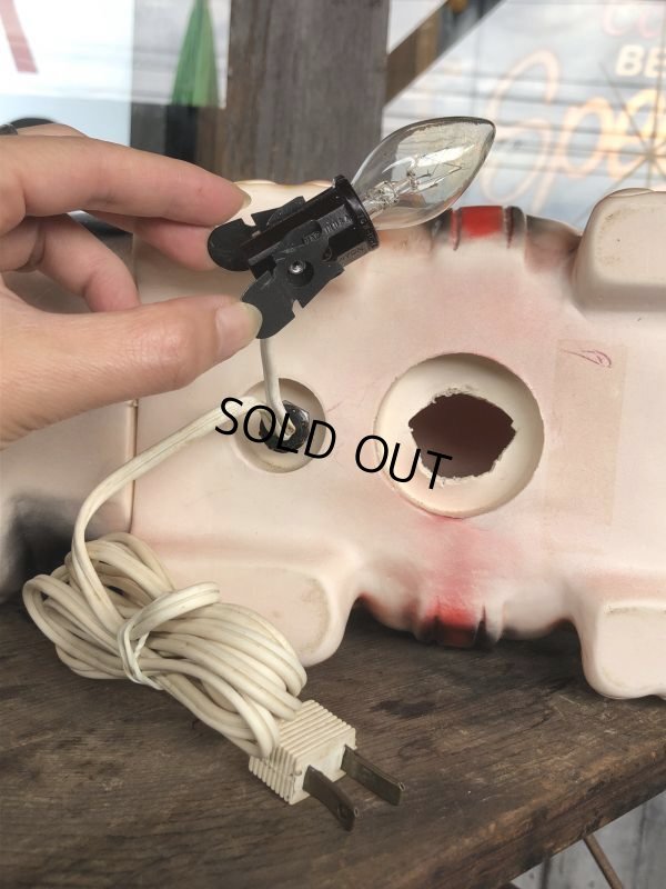 画像11: 70s Carnival Prize Vintage Hound Dog Plastic Lamp (B431)