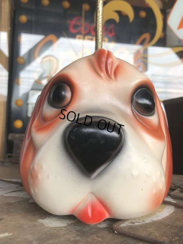 画像7: 70s Carnival Prize Vintage Hound Dog Plastic Lamp (B431)