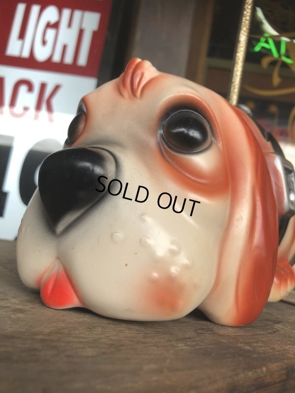 画像6: 70s Carnival Prize Vintage Hound Dog Plastic Lamp (B431)
