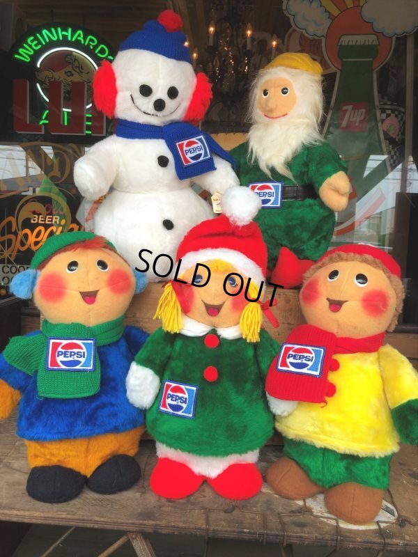 画像9: 70s Vintage Pepsi Christmas Doll Snow Man 52cm (B444)