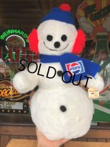 70s Vintage Pepsi Christmas Doll Snow Man 52cm (B444)
