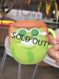 70s Vintage Funny Face Mug With It Watermelon (B447)