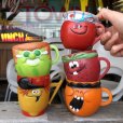 画像7: 70s Vintage Funny Face Mug With It Watermelon (B447)