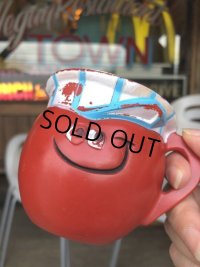 60s Vintage Funny Face Mug Choo Choo Cherry (B448)