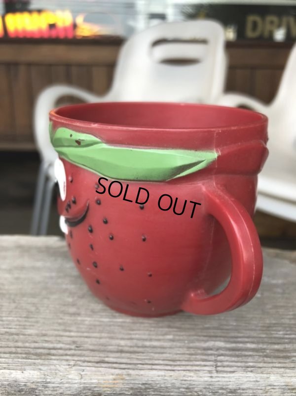 画像4: 60s Vintage Funny Face Mug  Freckle Face Strawberry (B445)