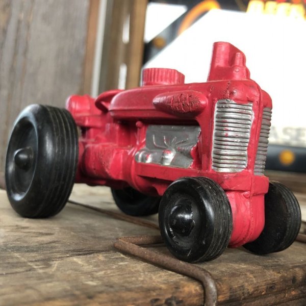 画像2: 50s Vintage Rubber Tractor toy (B455)