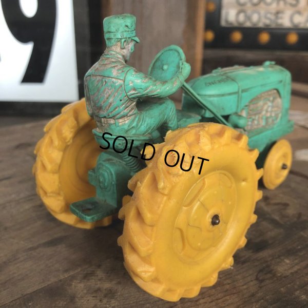 画像4: 50s Vintage Auburn Rubber Tractor toy (B452)