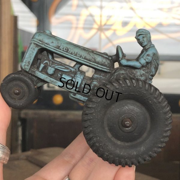 画像1: 50s Vintage Auburn Rubber Tractor toy (B453)