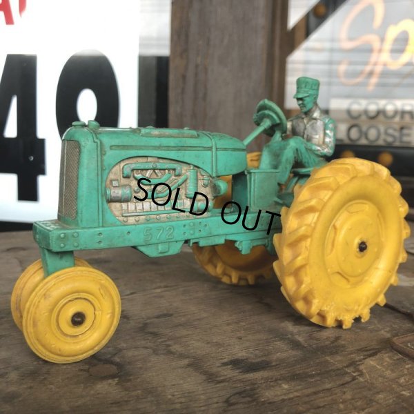 画像2: 50s Vintage Auburn Rubber Tractor toy (B452)