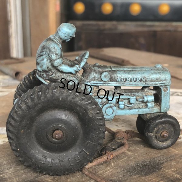 画像4: 50s Vintage Auburn Rubber Tractor toy (B453)