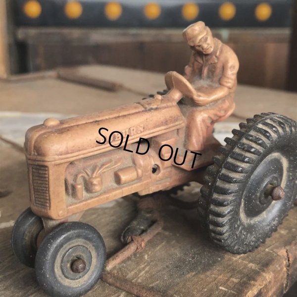 画像7: 50s Vintage Auburn Rubber Tractor toy (B454)