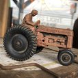 画像4: 50s Vintage Auburn Rubber Tractor toy (B454)
