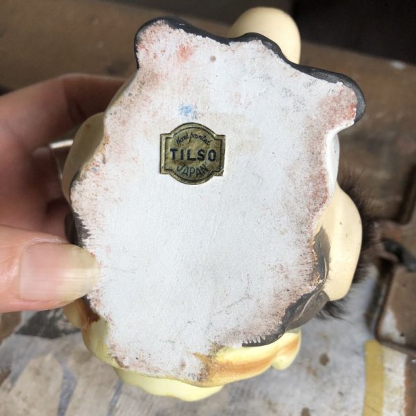 画像8: 50s TILSO Japan Hobo Drunk Face Ceramic Ashtray (B456) 