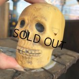 Vintage Halloween Decoration Skull Blow Mold Plastic Lamp Head (B462)
