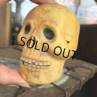 Vintage Halloween Decoration Skull Blow Mold Plastic Lamp Head (B462)