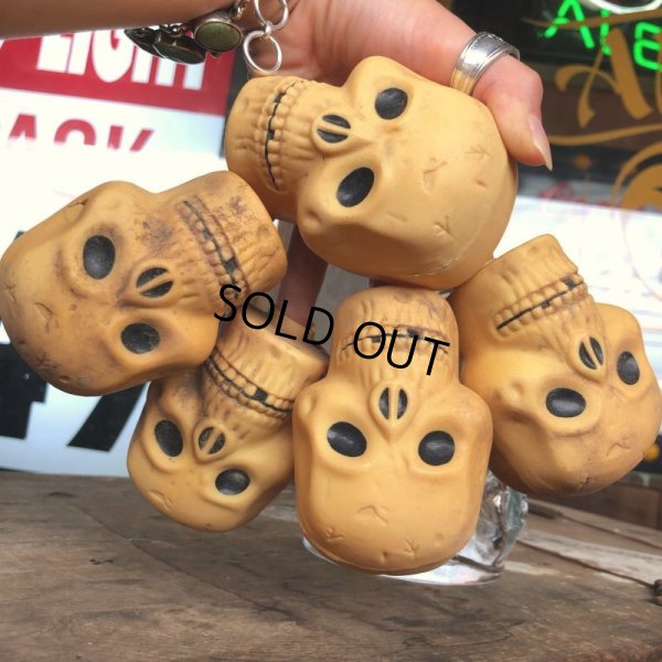 画像9: Vintage Halloween Decoration Skull Blow Mold Plastic Lamp Head (B463)