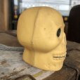 画像3: Vintage Halloween Decoration Skull Blow Mold Plastic Lamp Head (B459)