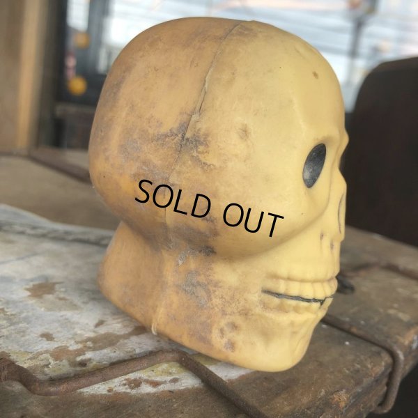 画像3: Vintage Halloween Decoration Skull Blow Mold Plastic Lamp Head (B460)