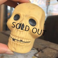 Vintage Halloween Decoration Skull Blow Mold Plastic Lamp Head (B459)