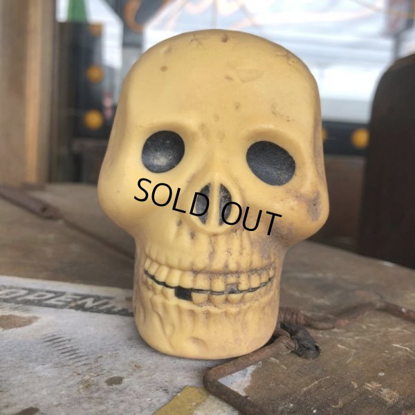 画像6: Vintage Halloween Decoration Skull Blow Mold Plastic Lamp Head (B460)
