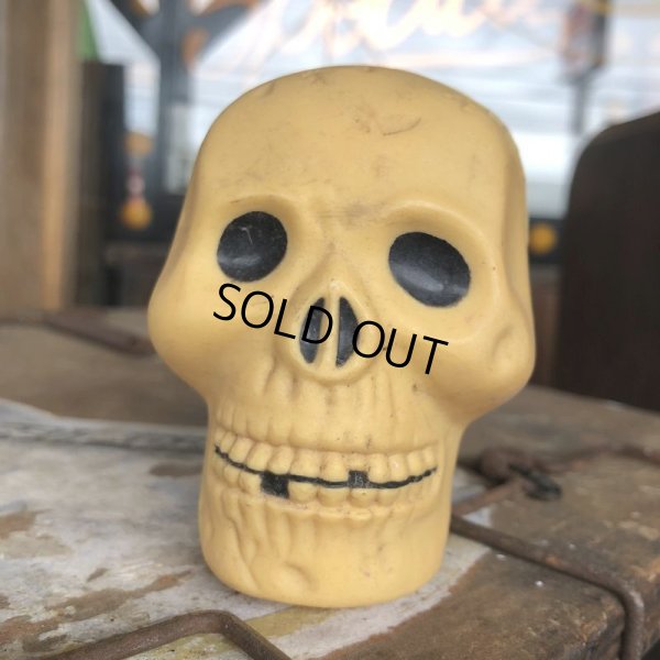 画像6: Vintage Halloween Decoration Skull Blow Mold Plastic Lamp Head (B459)