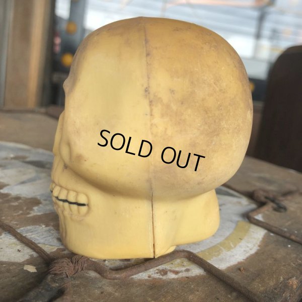 画像5: Vintage Halloween Decoration Skull Blow Mold Plastic Lamp Head (B463)