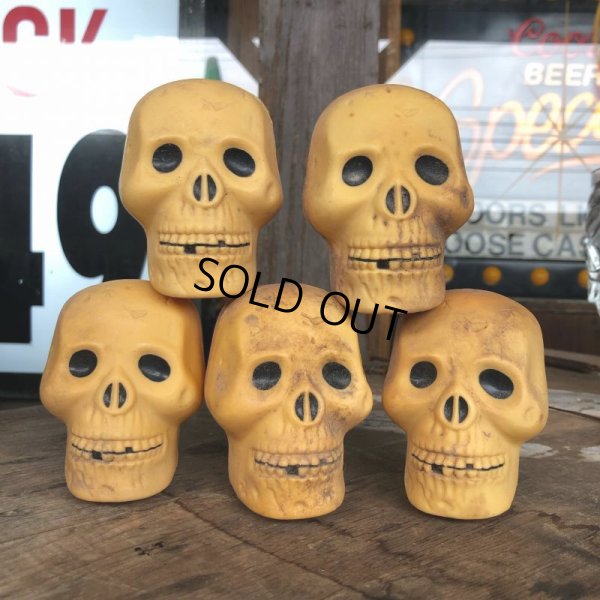 画像7: Vintage Halloween Decoration Skull Blow Mold Plastic Lamp Head (B461)