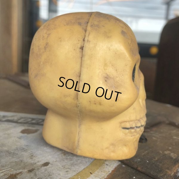 画像3: Vintage Halloween Decoration Skull Blow Mold Plastic Lamp Head (B462)