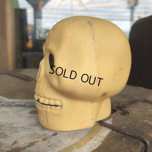 画像5: Vintage Halloween Decoration Skull Blow Mold Plastic Lamp Head (B459)