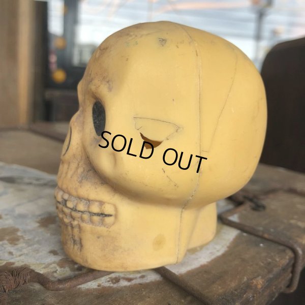 画像5: Vintage Halloween Decoration Skull Blow Mold Plastic Lamp Head (B462)