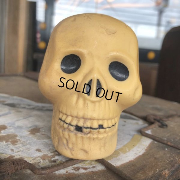 画像6: Vintage Halloween Decoration Skull Blow Mold Plastic Lamp Head (B461)