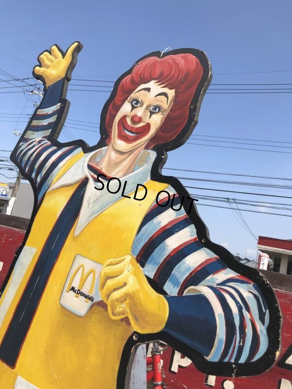 画像5: Vintage McDonald U.S.A Ronald McDonald Wooden Sign Very HARD TO FIND!!!!! (B477)