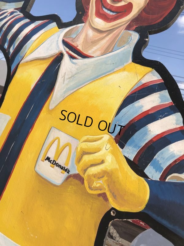 画像3: Vintage McDonald U.S.A Ronald McDonald Wooden Sign Very HARD TO FIND!!!!! (B477)