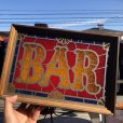 画像10: 70s Vintage Light Up BAR Stain Glass style Sing (B479)