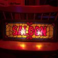 画像11: 70s Vintage Light Up SALOON Stain Glass style Sing (B478)