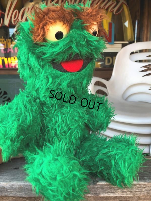 画像3: 70s Vintage Knickerbocker Sesame Street Oscar Plush Doll 40cm (B484)