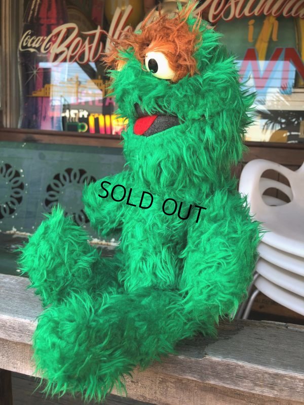 画像2: 70s Vintage Knickerbocker Sesame Street Oscar Plush Doll 40cm (B484)