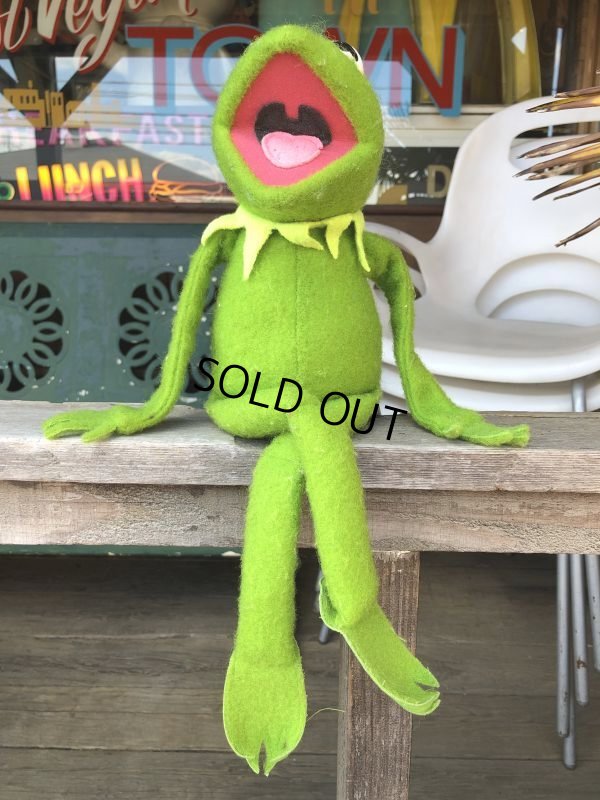 画像1: 70s Vintage FP Muppets Kermit the Frog Plush doll (B479)