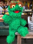 画像1: 70s Vintage Knickerbocker Sesame Street Oscar Plush Doll 40cm (B484) (1)