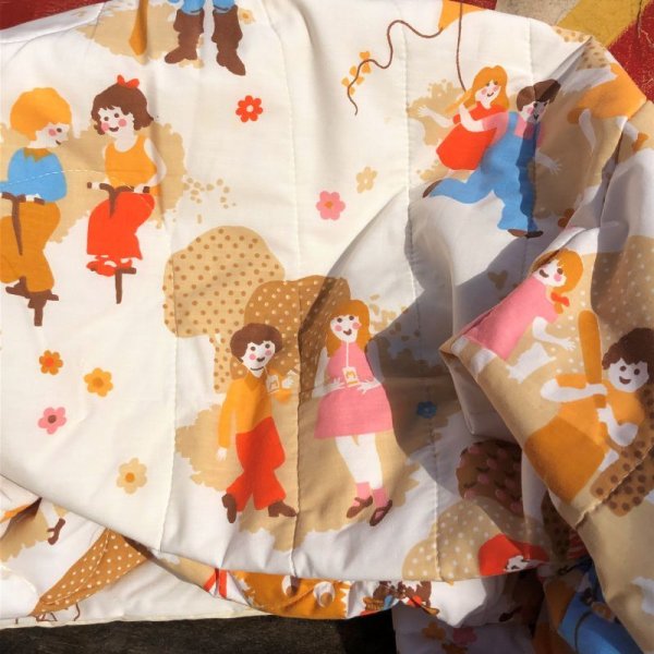 画像18: 70s Vintage Original McDonalds Twin Size Bed Comforter 220x175cm (B487)