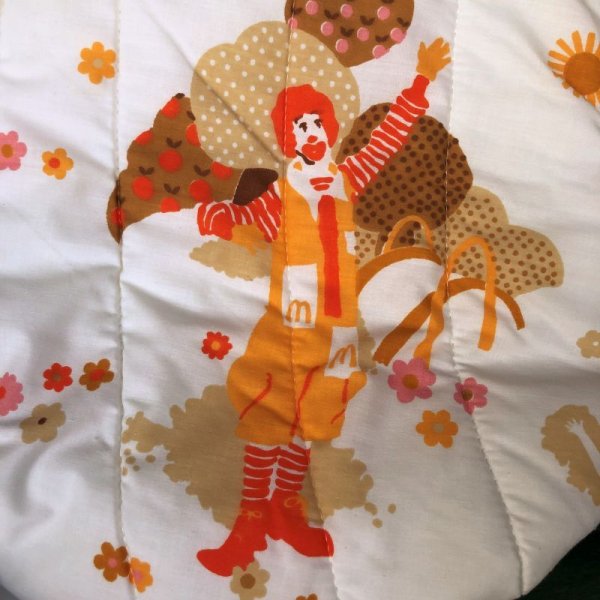 画像10: 70s Vintage Original McDonalds Twin Size Bed Comforter 220x175cm (B487)