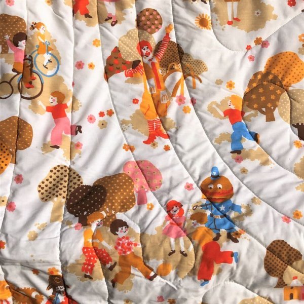 画像16: 70s Vintage Original McDonalds Twin Size Bed Comforter 220x175cm (B487)