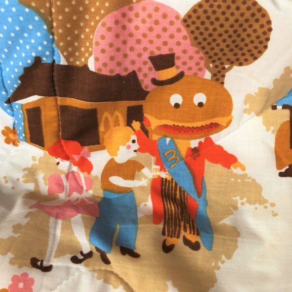 画像15: 70s Vintage Original McDonalds Twin Size Bed Comforter 220x175cm (B487)