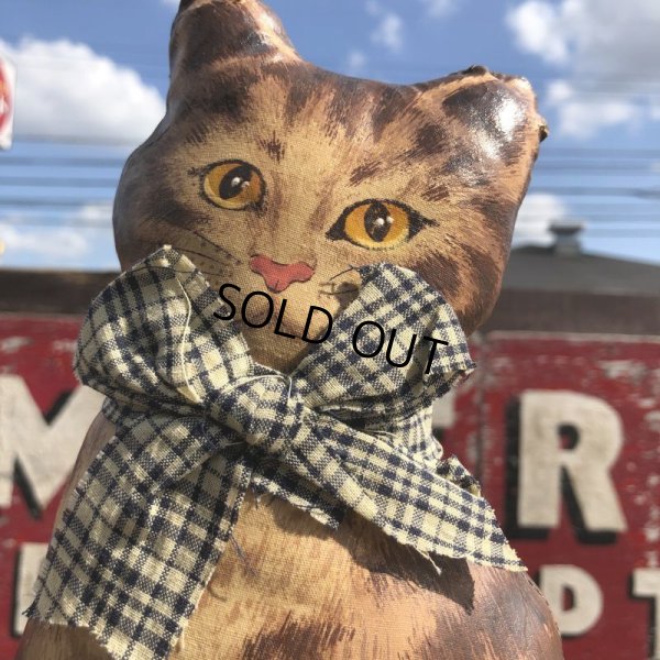 画像10: 1930s〜 Antique Cats Kitten Lithographed Oil Cloth Dolls (B488)