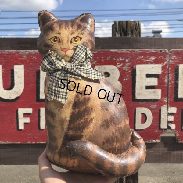 画像6: 1930s〜 Antique Cats Kitten Lithographed Oil Cloth Dolls (B488)