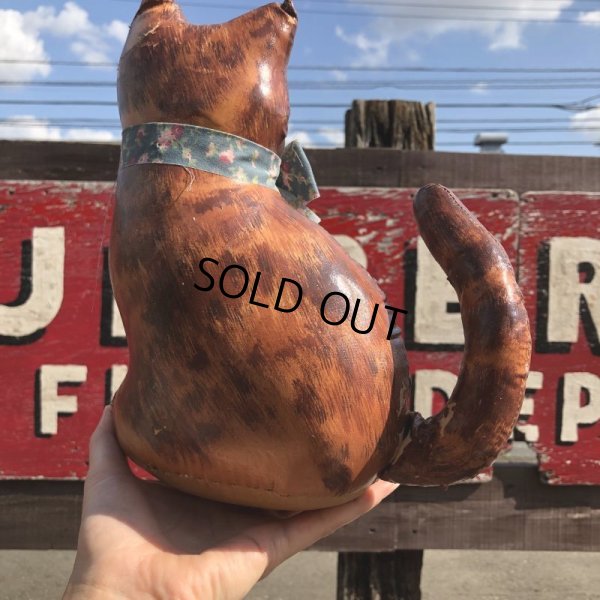 画像9: 1930s〜 Antique Cats Kitten Lithographed Oil Cloth Dolls (B488)