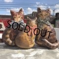 1930s〜 Antique Cats Kitten Lithographed Oil Cloth Dolls (B488)