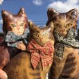 画像13: 1930s〜 Antique Cats Kitten Lithographed Oil Cloth Dolls (B488)