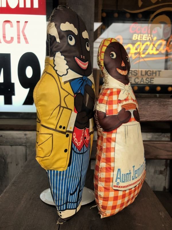 画像8: 40s Vintage Aunt Jemima Advertising Oil Cloth Doll Set (B489)